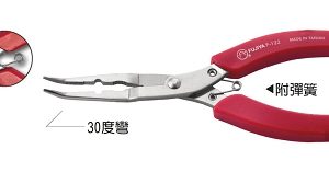 富具亞 FUJIYA F-122  不銹鋼彎尖嘴鉗 6"