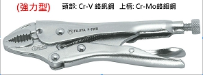 富具亞 FUJIYA  F-7WR  萬能鉗 7-1/2"