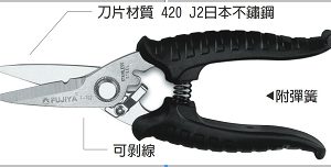 富具亞 FUJIYA  F-702  不鏽鋼專業剪刀 7"
