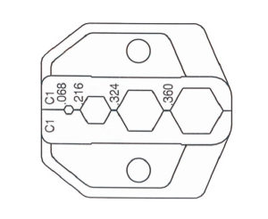 富具亞   FUJIYA  HT-336C1 (F-3C1)  棘輪式壓著鉗替換頭