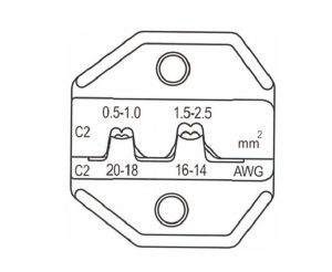 富具亞  FUJIYA  HT-236C2 (F-2C2)   棘輪式壓著鉗替換頭