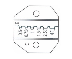 富具亞  FUJIYA  HT-236E (F-2E)   棘輪式壓著鉗替換頭