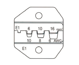 富具亞    FUJIYA  HT-236E1 (F-2E1)   棘輪式壓著鉗替換頭