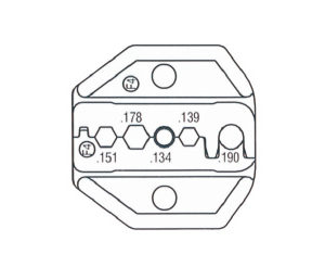 富具亞    FUJIYA  HT-336F4 (F-3F4)   棘輪式壓著鉗替換頭