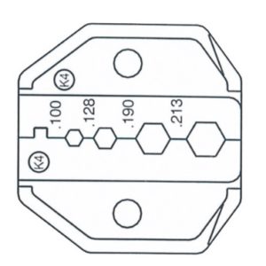 富具亞   FUJIYA  HT-336K4 (F-3K4)  棘輪式壓著鉗替換頭