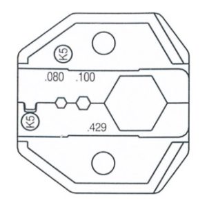富具亞  FUJIYA  HT-336K5 (F-3K5)  棘輪式壓著鉗替換頭