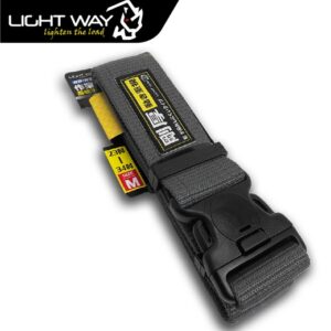 錸崴  LIGHT WAY 雙保險高鋼性工作腰帶  S腰帶 (L)｜33-45吋-灰
