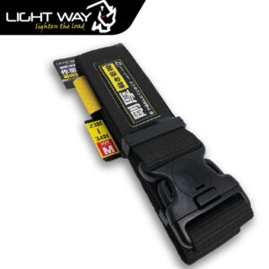 錸崴  LIGHT WAY 雙保險高鋼性工作腰帶(M)｜23-34吋-黑